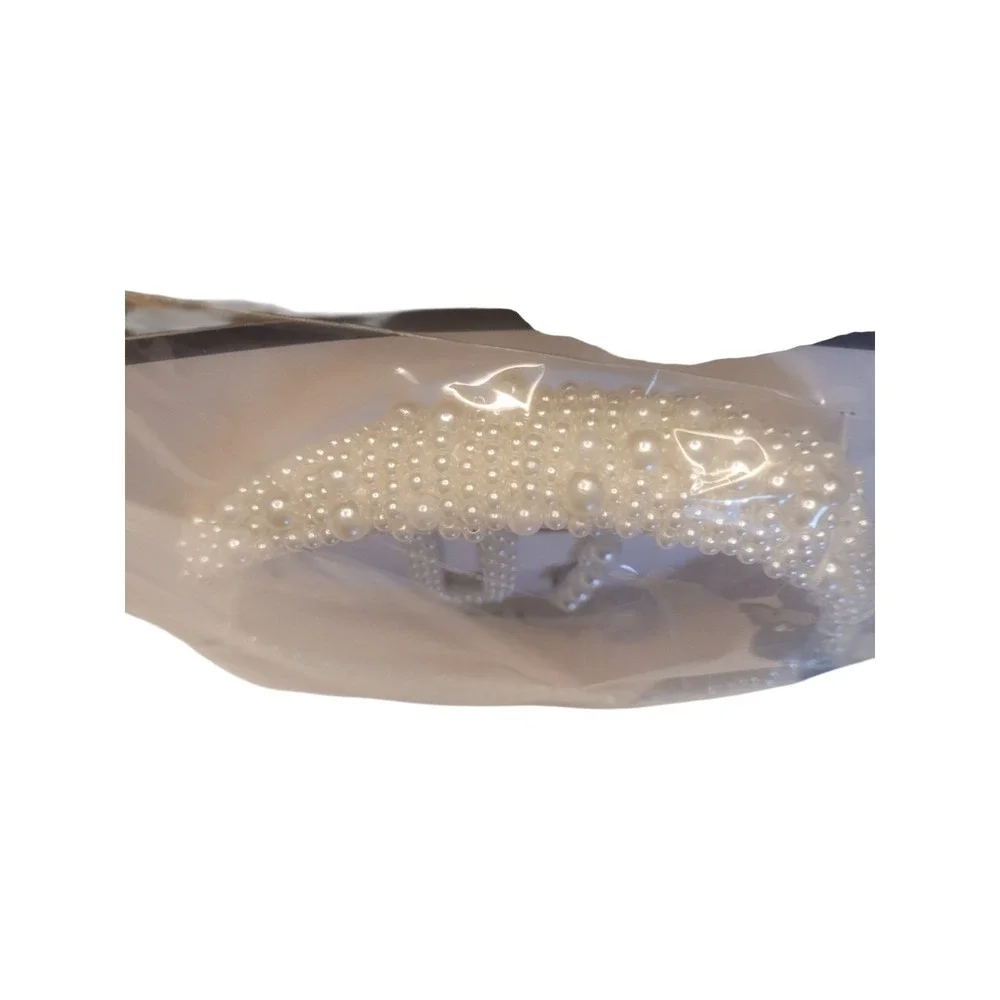 NWT Kendall & James Beaded Pearls Head Band‎ Set W/2 Pearl Clips